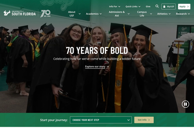 University of South Florida Main Homepage by University of South Florida