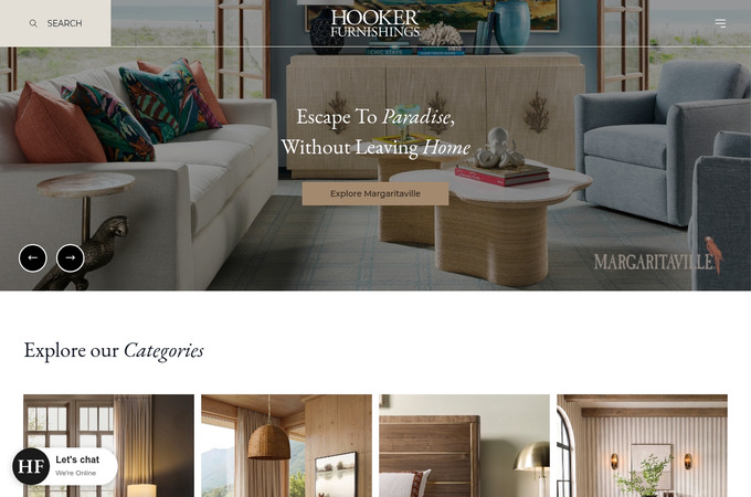 Hooker Furnishings: Unified Multi-Brand eCommerce Platform by Jola Interactive