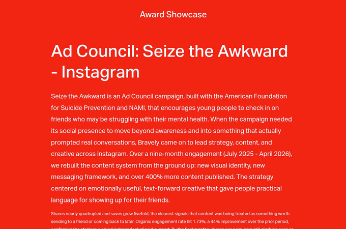 Seize the Awkward - Instagram by Bravely