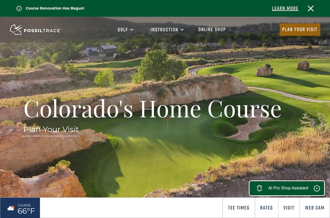 Fossil Trace Golf Club by Webolutions