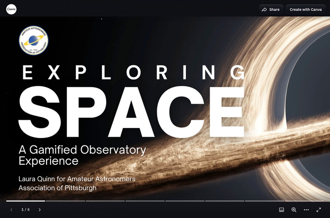Exploring Space by Amateur Astronomers Association of Pittsburgh