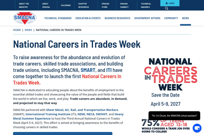 National Careers in Trades Week 2026 by SMACNA