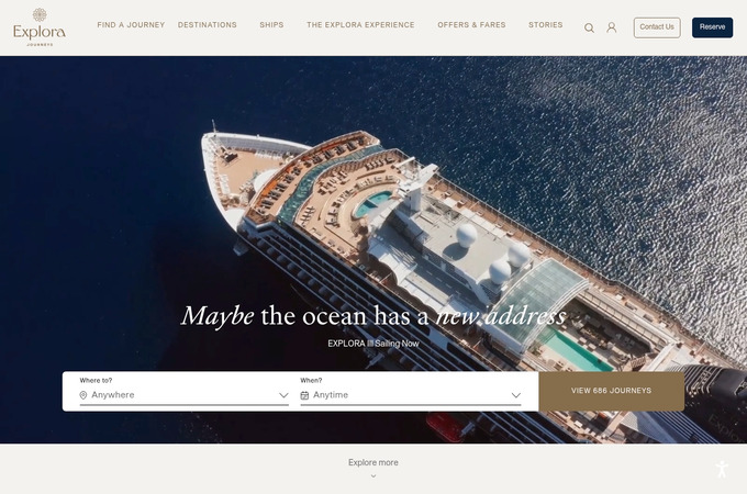 Explora Journeys - Website Redesign by Skywire