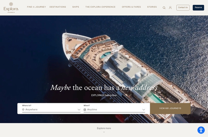 Explora Journeys - Mobile Site Redesign by Skywire