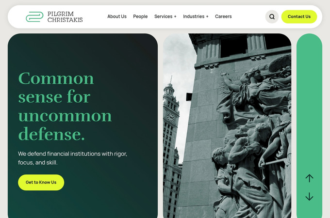 Pilgrim Christakis Website by Hinge