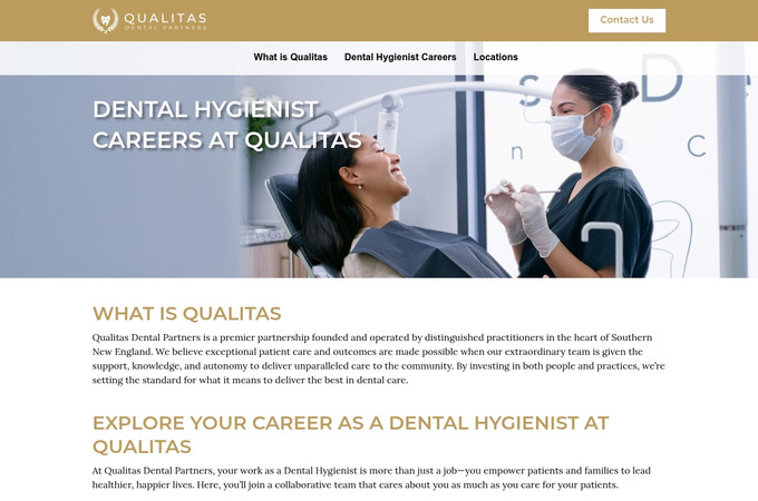 Qualitas Recruitment Landing Page by EMI Strategic Marketing