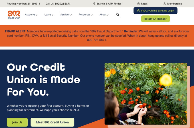 802 Credit Union by Bytes.co