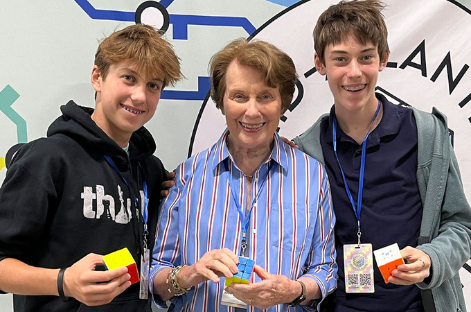 This 85-Year-Old Cuber Solves Puzzles to Connect With Her Grandsons by AARP