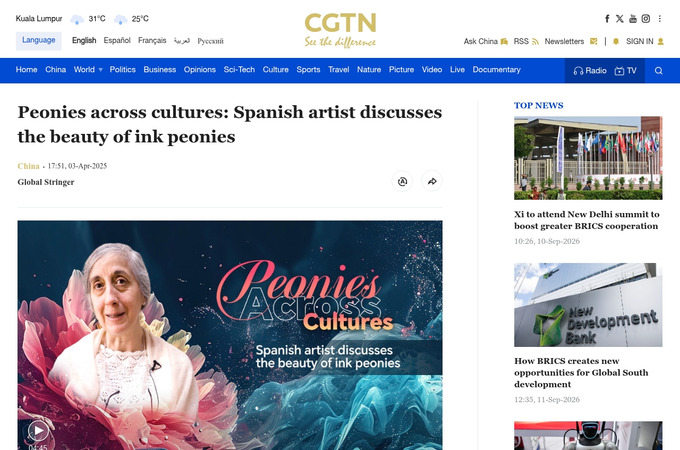 Peonies across cultures by CGTN