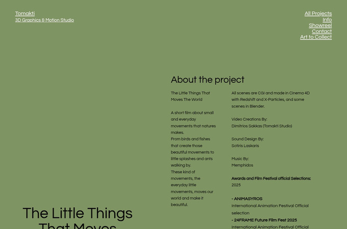 The Little Things That Moves The World by Tomakti Studio
