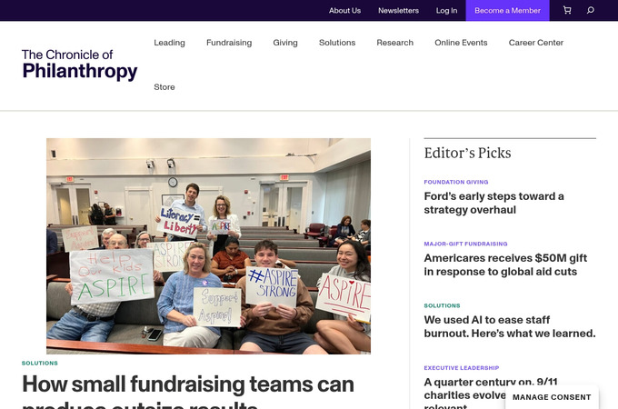 The Chronicle of Philanthropy by Constructive