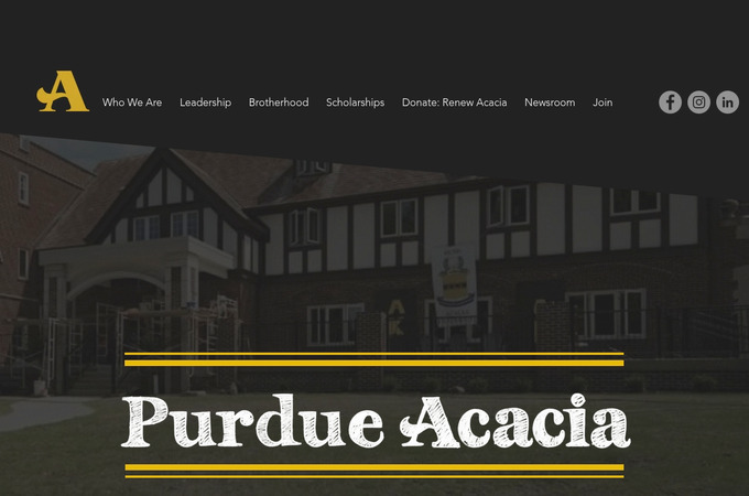 Purdue University Acacia by Michael J Webdell