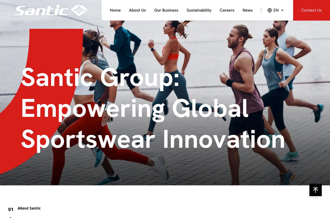 Santic Group Website Revamp by Hypthon Limited
