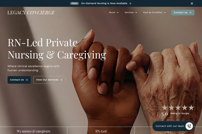 Legacy Concierge Website Rebrand by Legacy Concierge