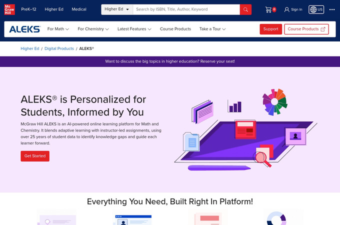 ALEKS Website by McGraw Hill, Higher Education
