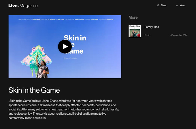 Skin in the Game by Novartis AG