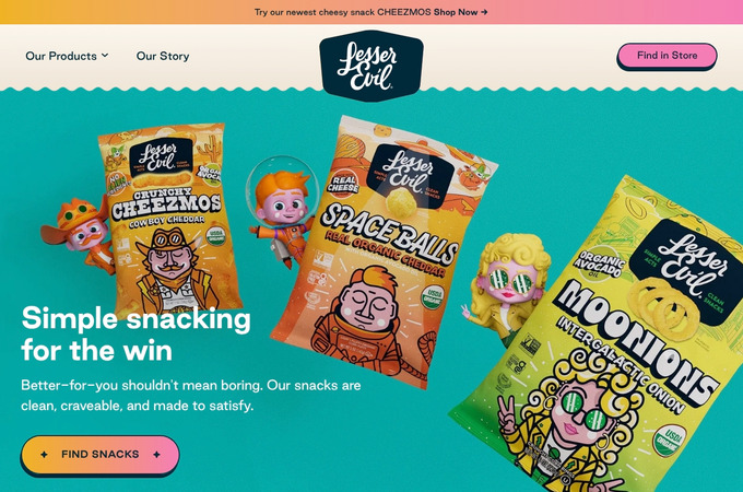 LesserEvil Snacks by Anchour
