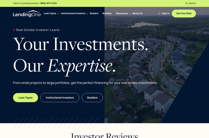 LendingOne Website by Digital Yalo