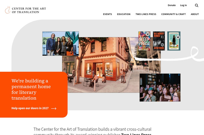 The Center for the Art of Translation by Project6 Design