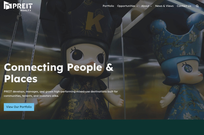 PREIT Website Redesign by Eastern Standard