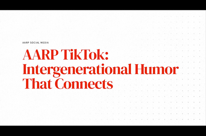 AARP TikTok: Intergenerational Humor That Connects by AARP