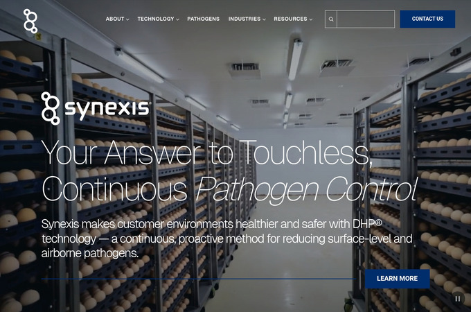 Synexis Website by Pulse Creative