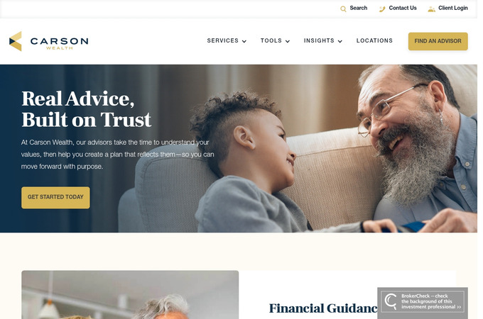 Carson Wealth Website Redesign by Wpromote