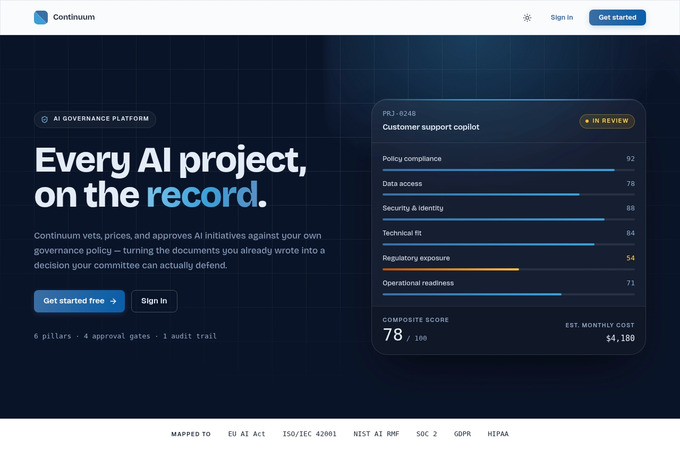 Continuum - AI Assessment and AI Agency platform by NCompas Technology Solutions Inc.