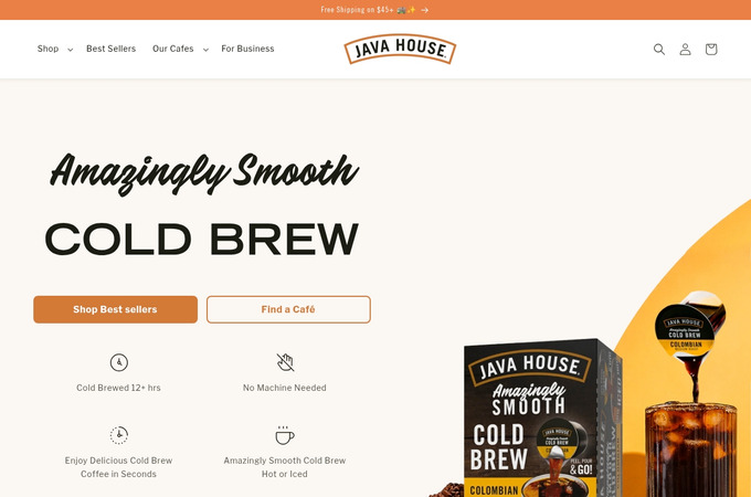 Java House Website Redesign by Wpromote