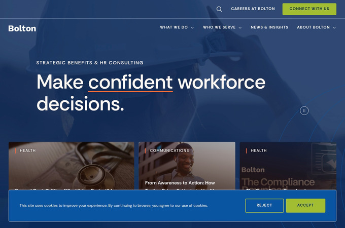 Bolton USA Website by Mindgrub Technologies