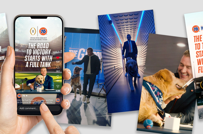 Motiva 76 The GO Route Campaign for College Football Playoff by Love Advertising