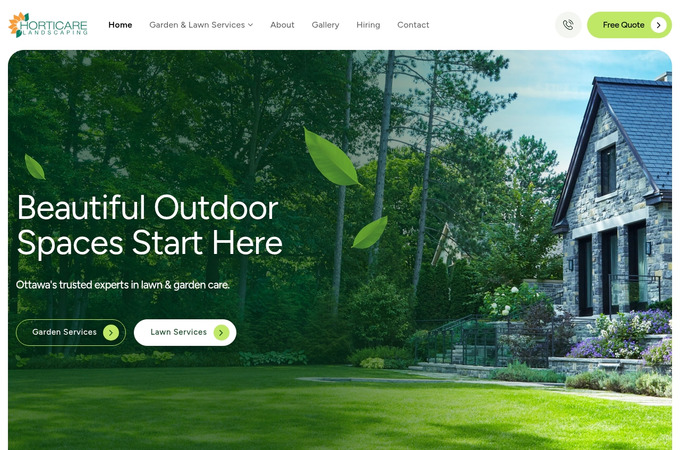 Horticare Website by Excentric Creative Partner