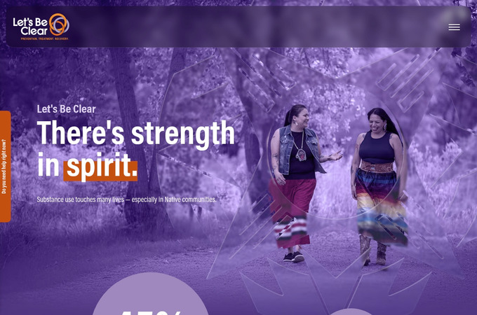 SD Let's Be Clear - Strength In Spirit Website by Lawrence & Schiller