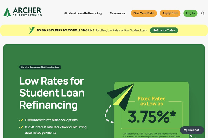 Archer Student Lending by Cyberwoven