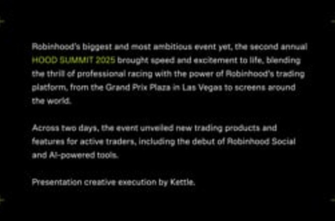 Robinhood - Product Launches Built for the Big Screen by Kettle