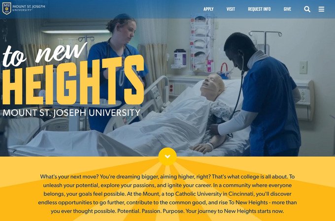 To New Heights at Mount St. Joseph University by Mount St. Joseph University