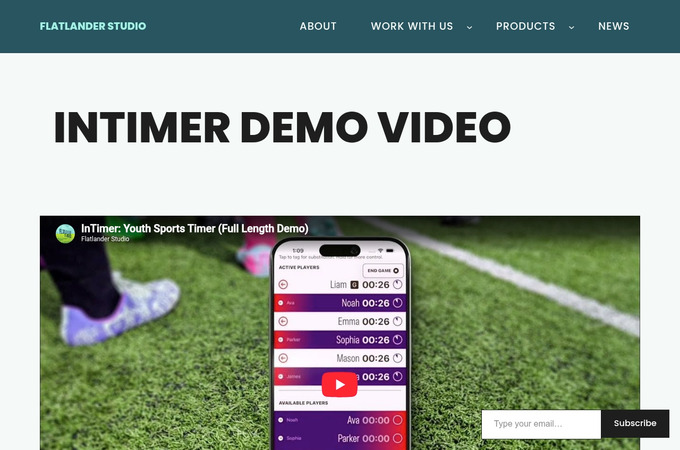 InTimer: Youth Sports Timer App by Flatlander Studio