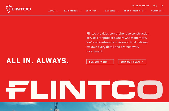 Flintco Website by Atomicdust