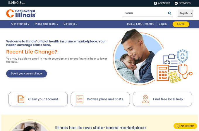 Get Covered Illinois website by Maximus