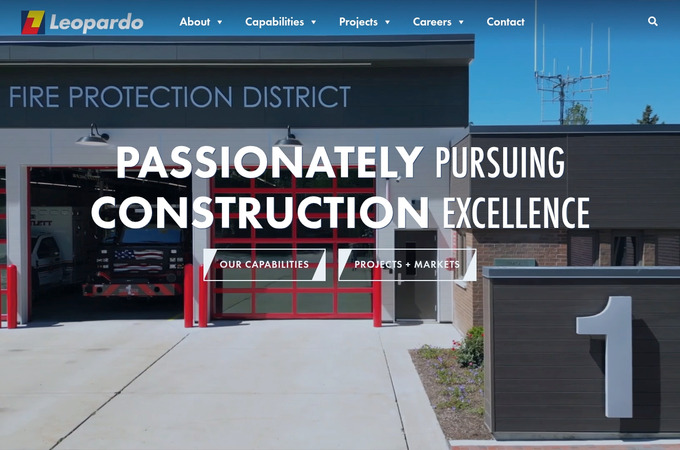 Leopardo Construction Website Redesign by EDUCO
