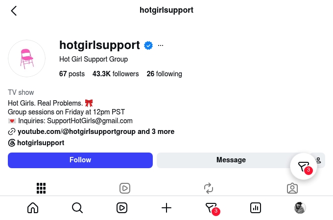Hot Girl Support Group