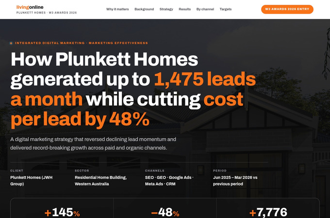 Plunkett Homes: Built To Perform by Living Online