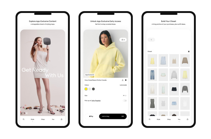 Aritzia Mobile App by Work & Co, part of Accenture Song