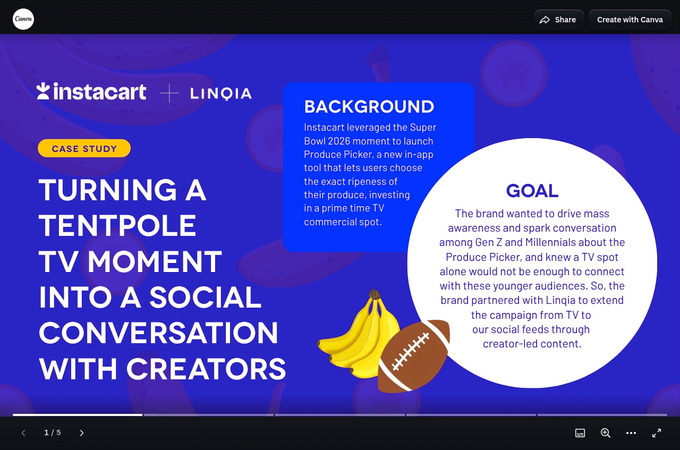 Instacart & Linqia: The Great Banana Debate by Linqia