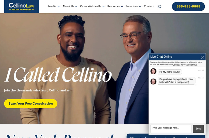 Cellino Law - Call Cellino by Clixsy