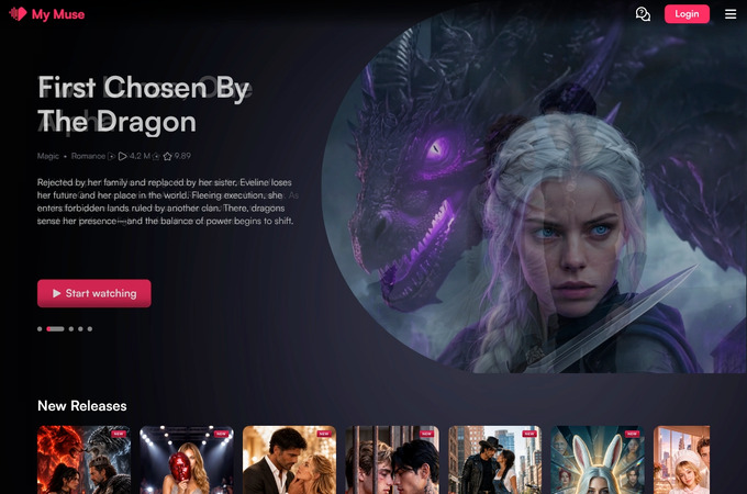 My Muse — AI-powered streaming platform by HOLYWATER TECH
